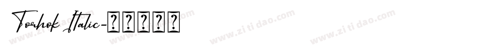 Torhok Italic字体转换